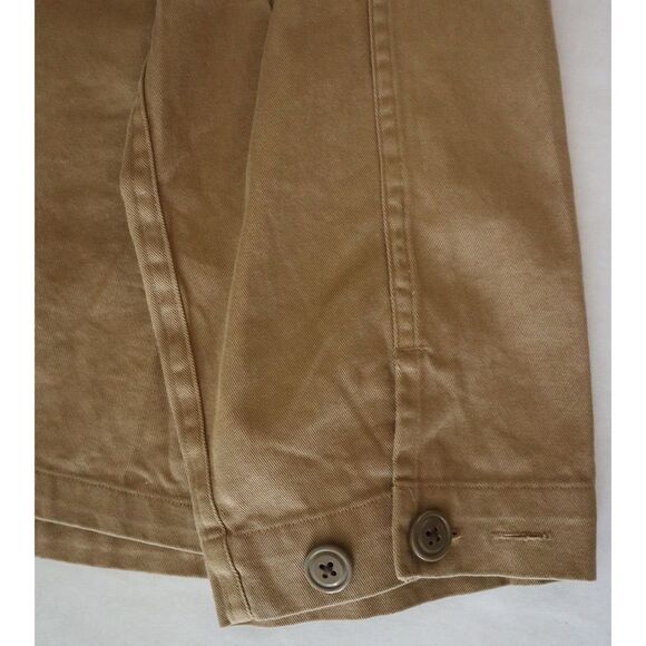 Polo Ralph Lauren Men Sz XL Luxury Beige Classic Fit Twill Utility Overshirt $19 - Picture 5 of 9